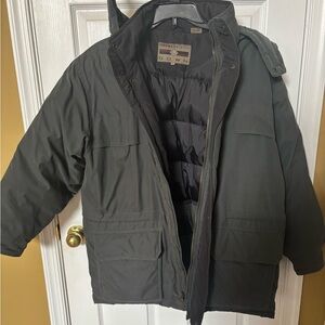 Members Only Vintage Dark Green Down Jacket